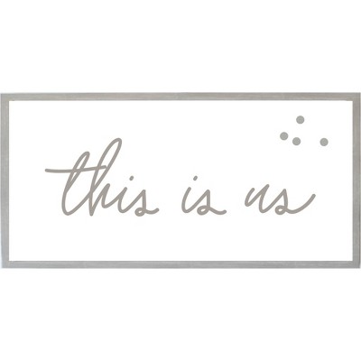 38" x 19" This Is Us Magnet Board Wall Art - Petal Lane