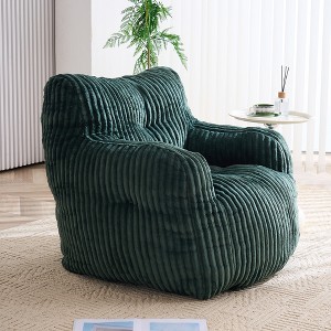 Lyngins Corduroy Bean Bag Sofas for Kids and Adults,Comfy Lazy Sofa Chairs with Memory Sponge for Living Room - 1 of 4
