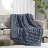 50"x60" Ruched Faux Fur Throw Blanket - Madison Park - 3 of 4