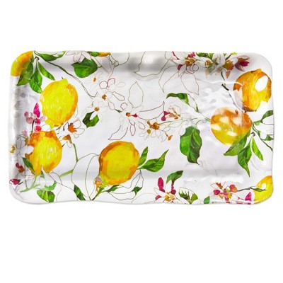 tag Lemoncello Melamine Rectangle Spring Summer Serving Platter 17 in x 10 in