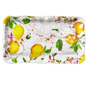 tag Lemoncello Melamine Rectangle Spring Summer Serving Platter 17 in x 10 in - 1 of 3