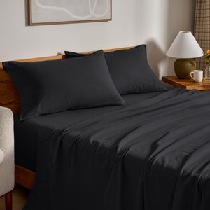 100% Cotton Flannel Sheet Set by Bare Home - 1 of 4
