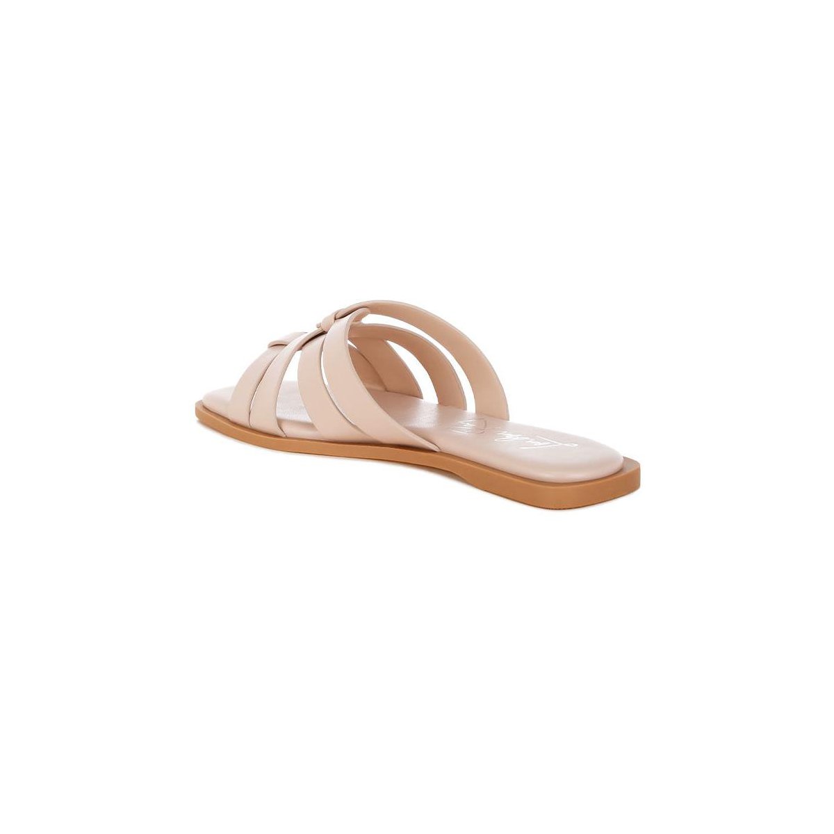 Обувь London Rag Womens Sebal Strappy Faux Leather Slip Ons 9 — фото 3
