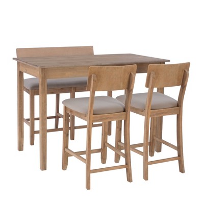 4pc Jordan Tavern Counter Height Dining Set - Linon