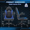 ALEXOUN Ergonomic Home Office Desk Chair with PU Leather Lumbar Support,Height Adjustable with Flip-up Armrest, Swivel Wheels for Home,Office, - 3 of 4