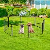 FDW Dog Playpen Pet Dog Fence 2-32 Panels  24/32/40"H Metal Dog Pen Outdoor Exercise Pen with Doors for Large/Medium /Small Dogs for RV,Camping,Yard - 2 of 4