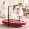 VEVOR Kids Trampoline, 56x36 inch Indoor Outdoor Trampoline, Foldable Mini Trampoline with Handle, Rebounder Trampoline for Toddlers - 2 of 4