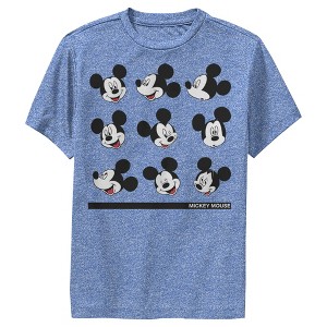 Boy's Disney Mickey Mouse Silly Faces Performance Tee - 1 of 4