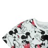 Ladies Mickey Mouse Fashion Shirt - Disney Mickey Mouse Clothing - Mickey Mouse Allover Print Crop Top T-Shirt - 3 of 4