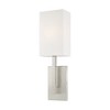Livex Lighting Hayworth 1 - Light Wall Light in  Brushed Nickel - 2 of 4