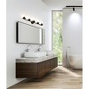 Thayer 5-Light Steel Bath Fixture - Modern Design for Large Vanities, Dimmable & Damp Rated - 2 of 4