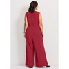 Avenue Women's Plus Size Cool Hand Wide Leg Jumpsuit - 3 of 4