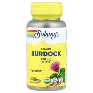 Solaray Organic Burdock, 100 Organic Capsules (485 mg per Capsule) - 1 of 4