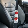 Anna-Kaci 3-Piece Crochet Car Steering Wheel and Seat Belt Cover Set - 3 of 4