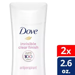 Dove Beauty Advanced Care Invisible Antiperspirant & Deodorant Clear Finish Twin - 5.2oz/2pk