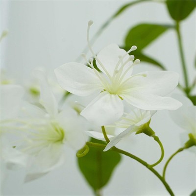 Artificial Flower Tree, 150cm Tall Faux Flowers Floor Plant Indoor Decor with Flowers for Spring Home Room Office Wedding Party
