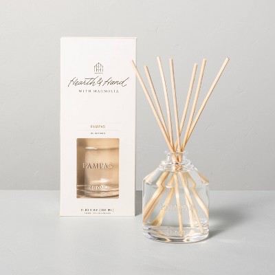 11.83 fl oz Pampas Oil Reed Diffuser - Hearth &#38; Hand&#8482; with Magnolia