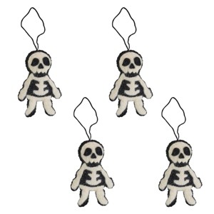 Park Designs Skeleton Black Felt Ornament Set of 4 - 1 of 4