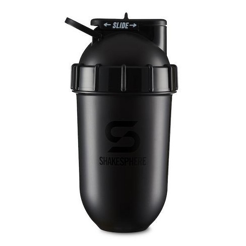 Shakesphere Tumbler Original: Protein Shaker Bottle And Smoothie Cup, 24 Oz  - Bladeless Blender Cup, No Blending Ball - Glossy Black - Black Logo :  Target