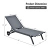 Tangkula Outdoor Aluminum Chaise Lounge Recliner Chair with Adjustable Backrest - 2 of 4