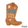 My First Rodeo - Shaped Thank You Cards - Little Cowboy 1st Birthday Party Thank You Note Cards with Envelopes - Set of 12 - 3 of 4