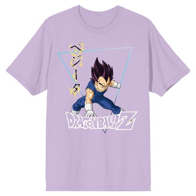 Dragon Ball Z Vegeta Men's Lavender Tshirtmedium  Target