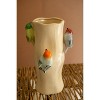 Ceramic Log Vase with Colorful Birds – 12.5" Tall Handcrafted Art Decor by Kalalou - 4 of 4