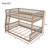 Kumasinova Full XL Over Queen Bunk Bed with Ladder & Guardrails – Solid Pine Wood Bed Frame for Families, Detachable (Splits to 2 Beds) - 3 of 4