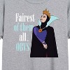 Women's - Disney Princess - Fairest of Them all Obvs Oversized Graphic T-Shirt - 2 of 4