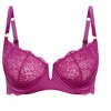 Women's Plus Size Viva Underwire Demi Bra - cerise | CITY CHIC - 3 of 4