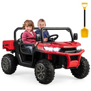 Infans 24V Kids Ride On Dump Truck 2-Seater Electric Truck w/ Remote Control Red - 1 of 4
