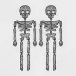 Sugarfix by Baublebar Halloween Skeleton Earrings - Gray