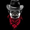 Junior's Design By Humans Cowboy Pug By clingcling T-Shirt - 2 of 3