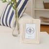 Beachcombers 5x7 Cream Nautical Knots Rope Picture Design Wood Photo Frame - 3 of 4