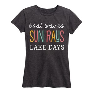 Women's - Instant Message - Lake Days Short Sleeve Graphic T-Shirt - 1 of 4