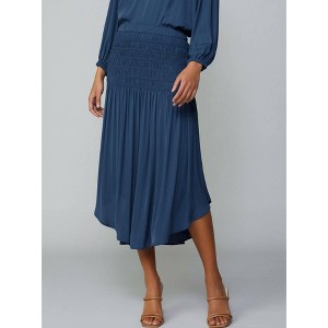 Women's Wo's Charlotte Diagonal Midi Skirt - current air - 1 of 3