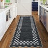Washable Area Rug Soft Non-Slip Scalloped Carpet - 4 of 4