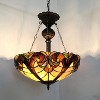 Chloe Lighting CH18780VI18-UH2 Liaison Tiffany-Style 2 Light Victorian Inverted Ceiling Pendant 18`` Shade - 2 of 2