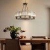 Rennnsan Doralia 24"W 6-Light Drum Crystal Modern Glam Dimmable Chandelier in Gold - 2 of 4