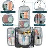 PAVILIA Toiletry Bag Travel Women Men, Hanging Water Resistant Makeup Accessories Cosmetic Organizer Large Essential Kit - 2 of 4