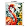 Amanti Art Flamingo in Flowers by Justyna Jaszke Framed Canvas Wall Art - 3 of 4