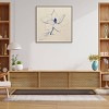 30" x 30" Modern Vintage Floral II Indigo by Avery Tillmon Framed Canvas Wall Art Print - Amanti Art - 4 of 4