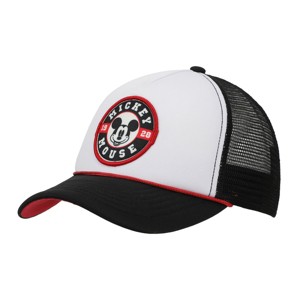 Disney Mickey Mouse Character Circle Black & White Trucker Hat - 1 of 4