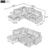 NicBex Modern Pull Out Sofa Bed Chenille Convertible Sleeper Sofa with Storage Ottoman and 2 Pillows for Living Room - 2 of 4