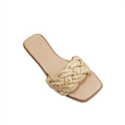 Women's Wo's Living The Good Life Raffia Sandal - CCOCCI