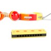 Toy Time Kids' Percussion and Wind Musical Instruments Toy Set of Tambourine, Maracas, Triangle, and Harmonica for Ages 3 and Up - Set of 4 - 3 of 4