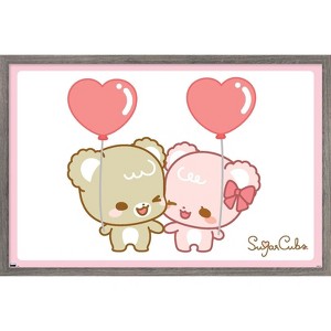 Trends International Sugar Cubs - Heart Balloons Framed Wall Poster Prints - 1 of 4