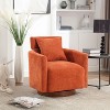 NicBex Chenille Accent Chair,Upholstered Living Room Chairs with Curved Backrest and Wooden Base,Modern Armchair,Accent Chairs for Living Room - 2 of 4