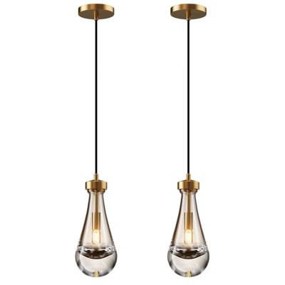 2 - Light Luxury Raindrop Pendant (Set of 2)