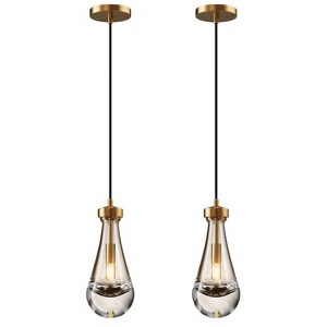 2 - Light Luxury Raindrop Pendant (Set of 2) - 1 of 4